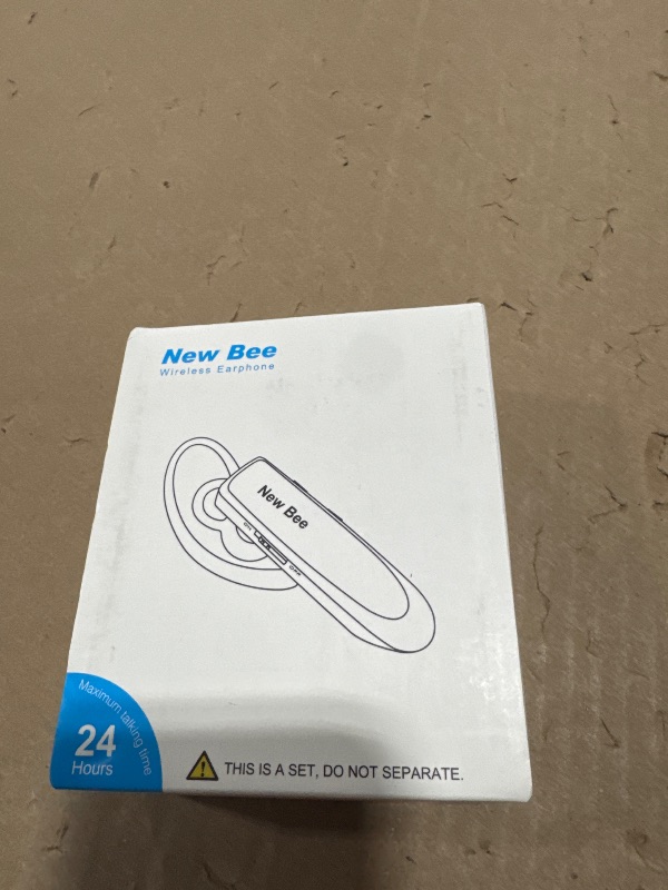 Photo 1 of [2 Pack] Bluetooth Earpiece Wireless Handsfree Headset V5.0 24 Hrs Driving with Mic 60 Days Standby Bluetooth Headset for iPhone Android Samsung Driver