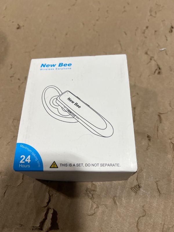 View 2 of [2 Pack] Bluetooth Earpiece Wireless Handsfree Headset V5.0 24 Hrs Driving with Mic 60 Days Standby Bluetooth Headset for iPhone Android Samsung Driver