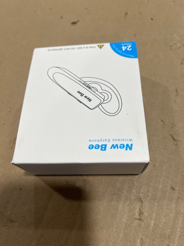 Photo 1 of [2 Pack] Bluetooth Earpiece Wireless Handsfree Headset V5.0 24 Hrs Driving with Mic 60 Days Standby Bluetooth Headset for iPhone Android Samsung Driver