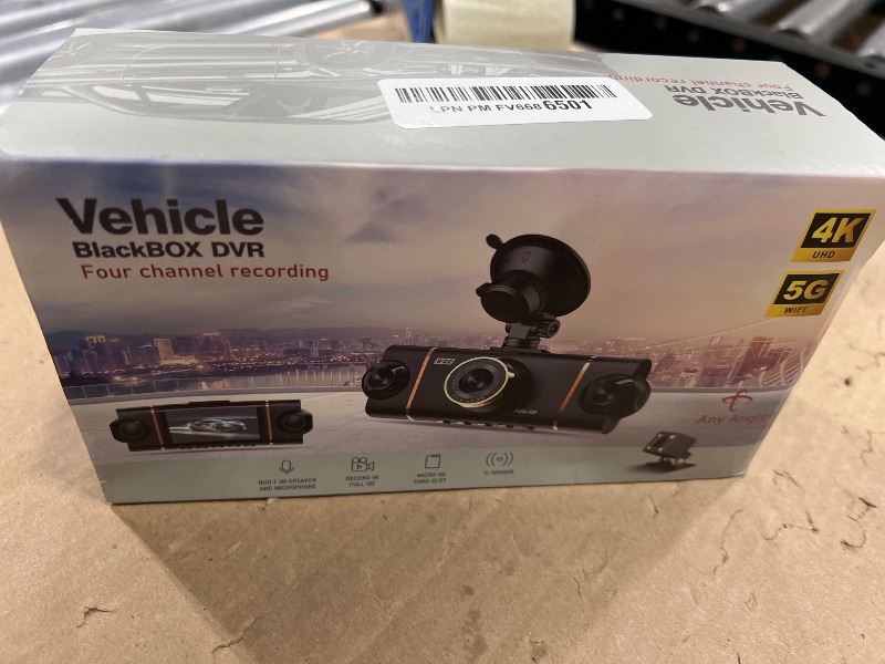 Photo 1 of 4 Channel 360° Dash Cam Front Rear Inside & Left Right,Includes 64GB SD Card