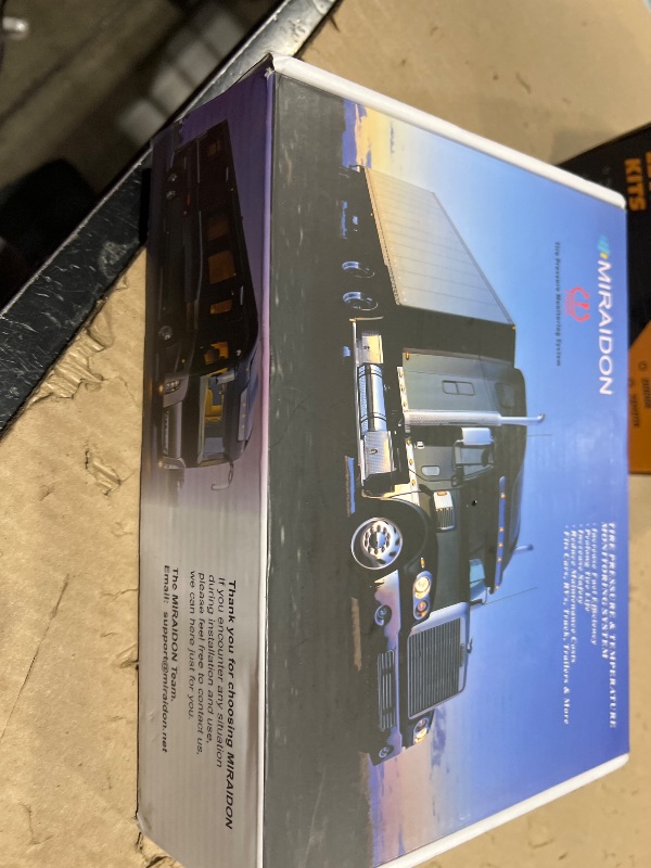 Photo 1 of MIRAIDON Tire Pressure Monitoring System, Trailer TPMS with 10 Theft Sensors, Solar Power Trailer Tire Pressure Monitor,80ft 5 Alert Modes, for RVs, Trailers, Heavy Trucks (3.7"-10S)