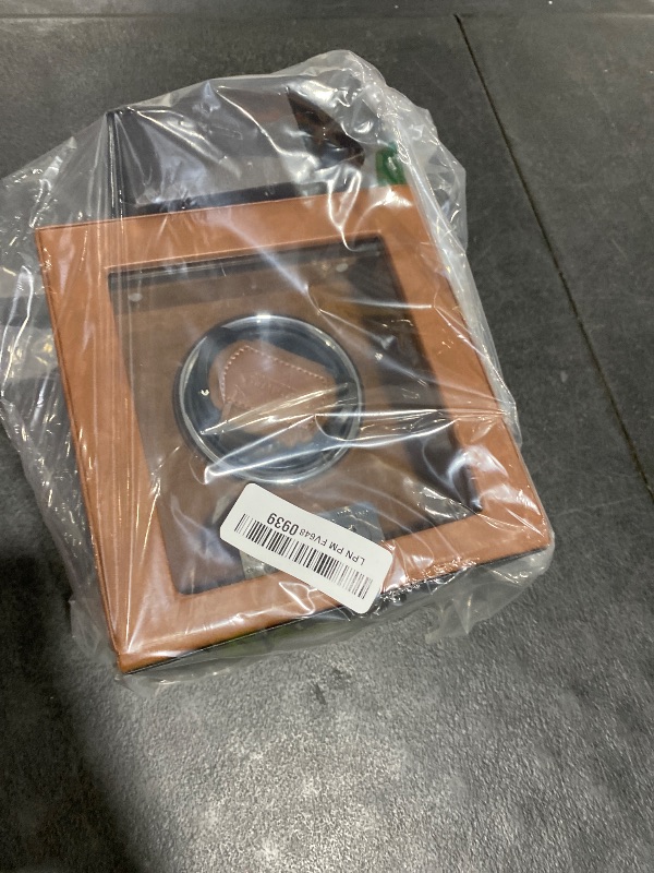 Photo 1 of ROTHWELL Single Watch Winder for Automatic Watches with Quiet Motor with Multiple Speeds and Rotation Settings (Tan/Brown)