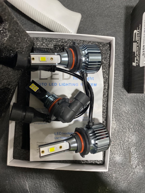 Photo 1 of Compatible For DODGE RAM 1500 2500 3500 2009-2018,High Beam +Low Beam + Fog Light Bulbs Combo, 6500K White, 400% Brightness with Cooling Fan, Plug and Play, Waterproof, Pack of 6