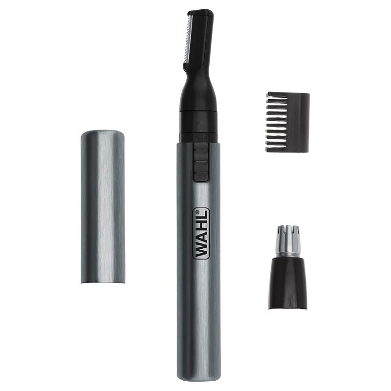 Photo 1 of Micro Groomsman Battery Personal Trimmer for Hygienic Grooming with Rinseable, Interchangeable Heads for Eyebrows, Neckline, Nose, Ears, & Other Detailing - 05640-600