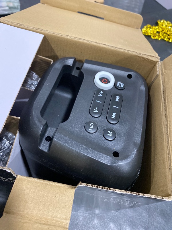 Photo 1 of Karaoke Machine for Adults Kids, Portable Bluetooth Speaker with 2 Wireless Microphones, TWS Mode & LED Light, 10H Battery PA System Stage Monitors,Perfect for Home Party Outdoor Birthday Gifts(Black)