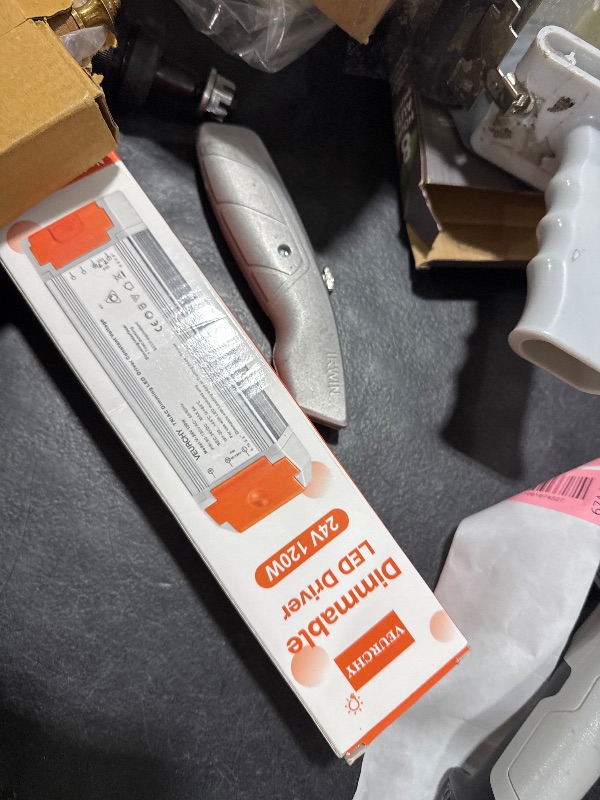 Photo 1 of VEURCHY 120W 24V Dimmable LED Driver,Triac Dimmable Transformer AC 120V to DC 24V 120 Watt Compatible with Lutron & Leviton Dimmer Switches, Dimmer Led Power Supply 24 Volt for Strip Lights
