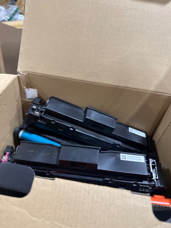 Photo 1 of **USED** 210A Toner Cartridges 4 Pack (with Chip) Compatible Replacement for HP 210A 210X for Color Laserjet Pro MFP 4301fdw 4301fdn Pro 4201dw 4201dn Series Printer Ink W2100A W2100X High Yield (BCMY, 4-Pack)