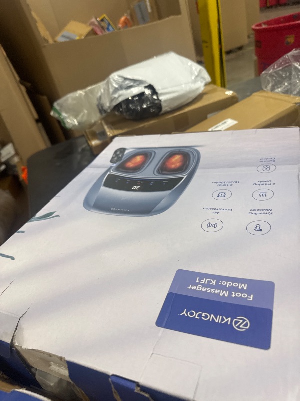 Photo 1 of KINGJOY Foot Massager with Heat for Neuropathy, [2026 Upgraded], Deep Kneading Shiatsu Foot Massager for Plantar Fasciitis, Fits Up to Men Size 14, Gifts for Women Mom Men Dad Seniors