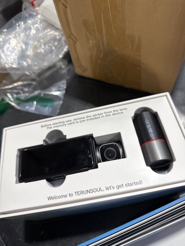 Photo 1 of TERUNSOUl 4K+4K+1080P Dash Cam Front and Rear with Cabin, Free 128GB Card Included, WiFi 6 - up to 20MB/s, IR Night Vision, Built-in GPS, G-Sensor, 170°Wide Angle, 24H Parking Mode, Support 512GB Max