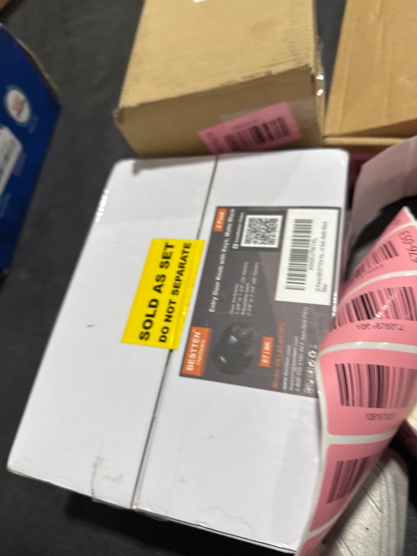 Photo 1 of [2 Pack] BESTTEN Keyed Entry Door Knob, Entrance Door Lock, Keyed Different, Standard Ball, Matte Black