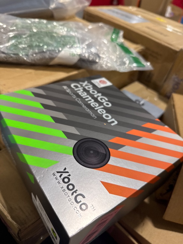 Photo 1 of XbotGo Chameleon AI Auto Sports Action Camera - 4K 60FPS Soccer Camera and Basketball Tracking Camera for Team Sports, Live Streaming, No Subscription, Works with iOS & Android (Lemon Green)