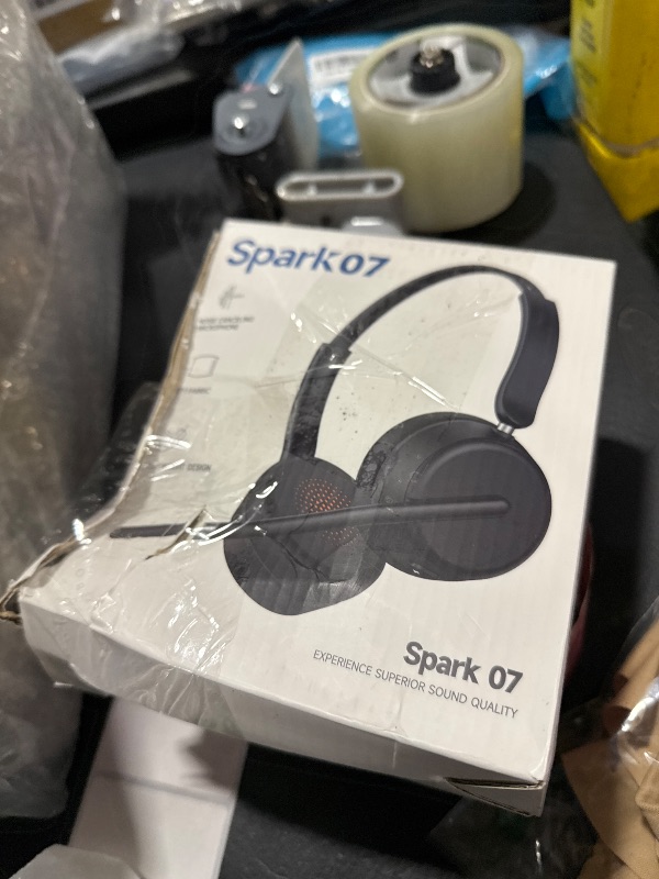 Photo 1 of SEJJ Wireless Headset with Mic for Work, Bluetooth 5.4 Headphones with AI Noise-Canceling Mic for Clear Calls, Wireless Headsets with Mic Mute & USB A/C Dongle for PC, Computer, Laptop, Black