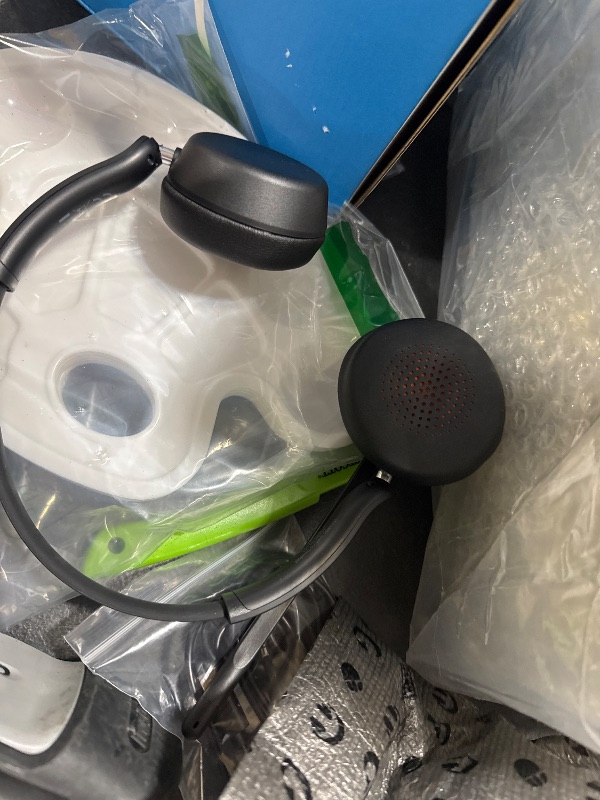 Photo 1 of SEJJ Wireless Headset with Mic for Work, Bluetooth 5.4 Headphones with AI Noise-Canceling Mic for Clear Calls, Wireless Headsets with Mic Mute & USB A/C Dongle for PC, Computer, Laptop, Black