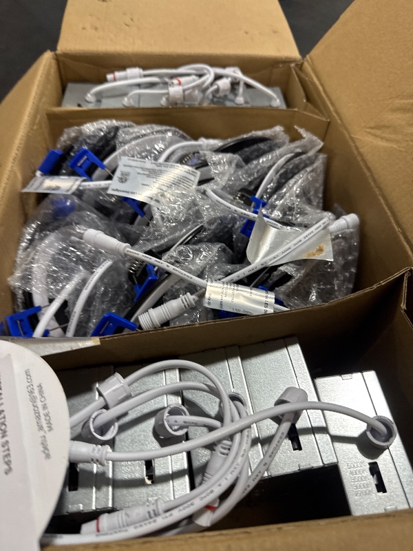 Photo 1 of Adetu 4 inch 5CCT Gimbal Black Led Recessed Lights, 360°+90° Adjustable Directional Recessed Lighting, 2700K-5000K Dimmable Retrofit Eyeball Can Lights with Jbox, ETL&Energy Star (Black, 12 Pack)