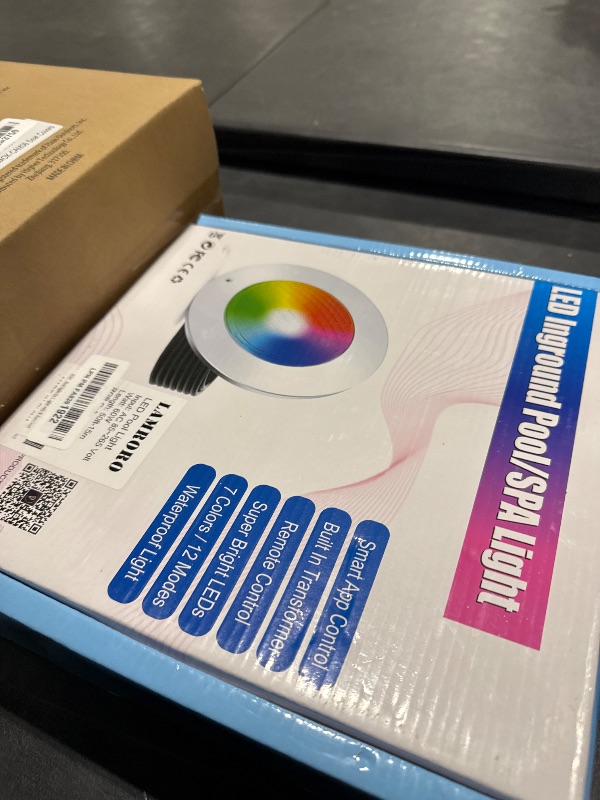 Photo 1 of Pool Lights for Inground Pool, 60W 10 Inch LED Inground Pool Light with Controller, Remote and APP Control for Wet Niche, Color Changing Underwater Swimming Pool Lights with 50 Foot Cord