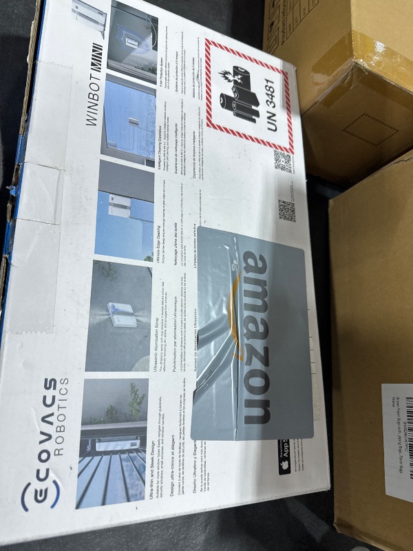 Photo 1 of ECOVACS WINBOT Mini Window Cleaning Robot - Compact Design, Dual Nozzles with Ultrasonic Spray, 9-Stage Protection System, Intelligent Path Planning, 3 Cleaning Modes, Anti-Slipping System