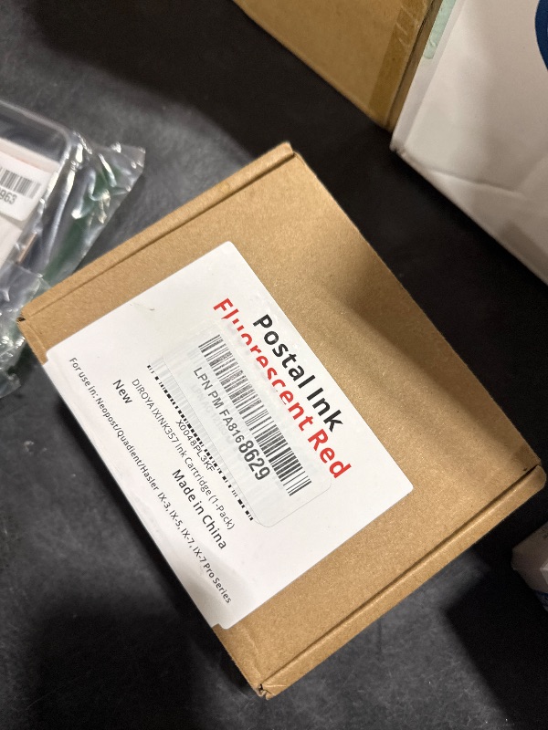 Photo 1 of diroya IXINK357 Compatible Ink Cartridge for Quadient Neopost IX-3, IX-5, IX-7, Pro Series Franking Machine Postage Meter, Fluorescent Red