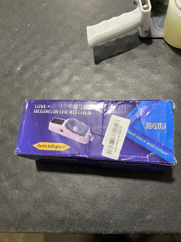 Photo 1 of 2026 New Electric Knife Sharpener, Generic USB Electric Knife Sharpener, With Replacement Grinding Tools, Double Sided Knife Sharpener, Quick Sharpening & Polishing, Stable Non-slip Base 1 pcs