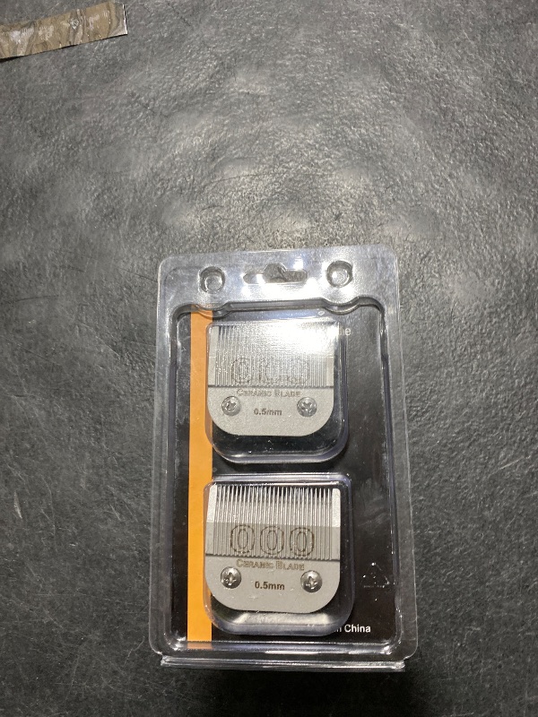 Photo 1 of 000 Detachable Replacement Ceramic Blades Set,Cut Length 1/50-Inch?0.5MM?,compatible with Andis/oster Classic 76/Star-Teq/Power-Teq/A5 Clipper (2 Pack)