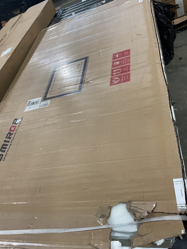 Photo 1 of SMIROR LED Bathroom Mirror with Lights 72"x 40", Rounded Rectangle Lighted Vanity Mirror for Wall, Front Lit and Backlit, 3 Colors, Dimmable, Anti-Fog, Tempered Glass (Horizontally/Vertically)