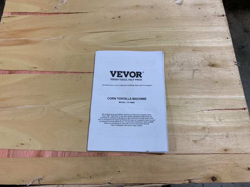Photo 1 of VEVOR Electric Tortilla Maker, 5.5 Inch Diameter Automatic Corn Tortilla Making Machine with Non-Stick Coating, Electric Chapatti Machine Suitable for Produce Sopes Gorditas Roti Pita Tortilla Pizza
