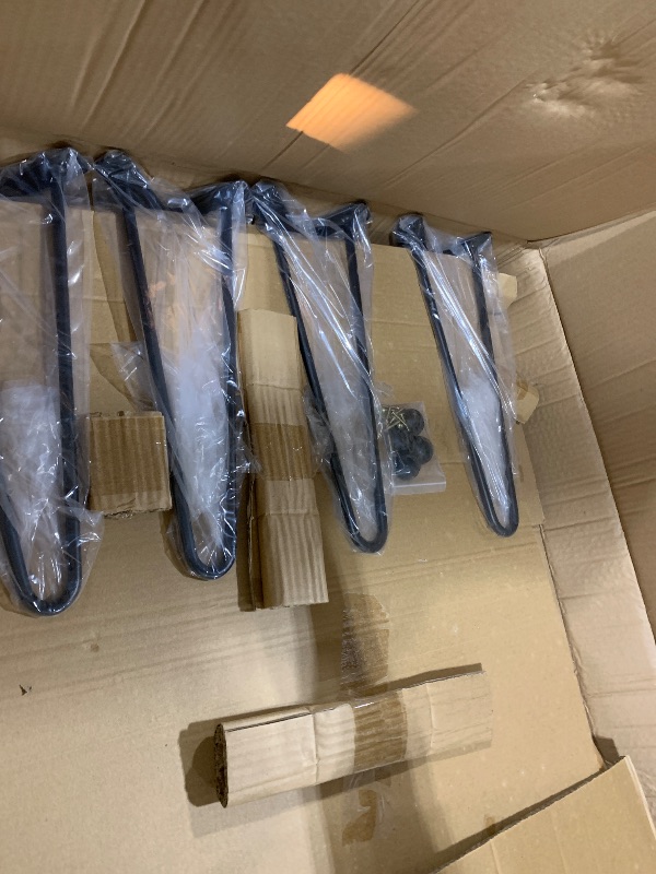 Photo 1 of BTEOBFY Handcrafted Edge Coffee Table | Natural Wood with Unique Organic Shape | Metal Hairpin Legs for Living Room, Side Table & Boho Decor,Clear Lacquer Finish