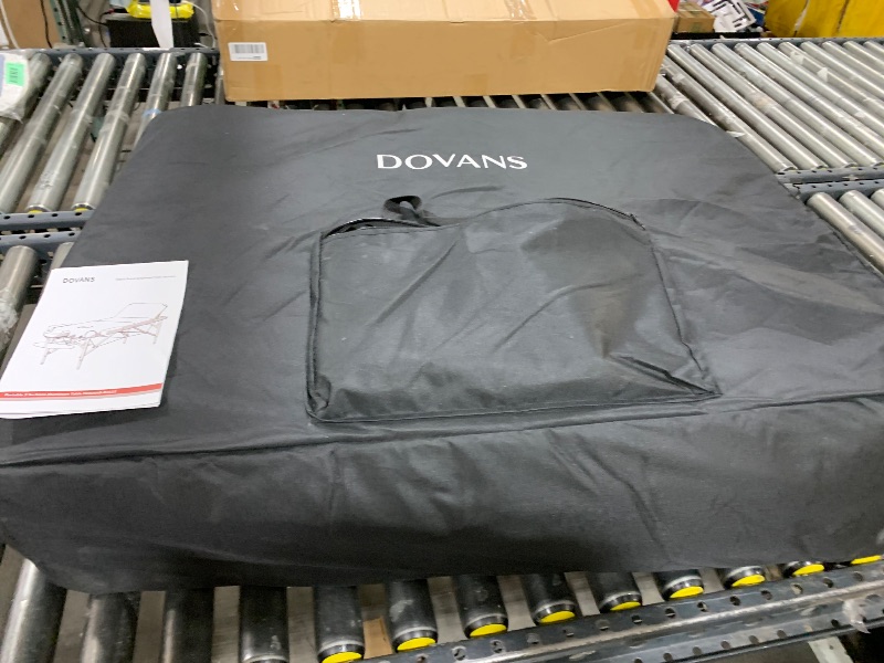 Photo 1 of Professional Massage Table Portable 3 Fold Premium Memory Foam Aluminium Leg Hold Up to 1100LBS 8 Heights Adjustable with Carrying Bag Black