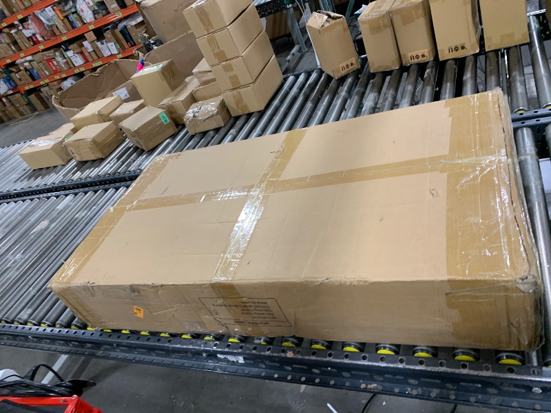 Photo 1 of desk -unknown if missing pieces ------------Tribesigns 78.74’’ Two Person Desk with 2 Drawers, Long Double Computer Desk Gaming Table with Shelves, Industrial Study Writing Table Workstation for Home Office, White