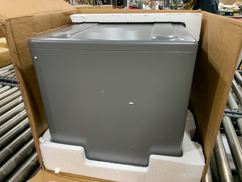 Photo 1 of SentrySafe Waterproof and Fireproof Alloy Steel Digital Safe Box for Home with Code Button Keypad, 1.23 Cubic Feet, 17.8 x 16.3 x 19.3 Inches (exterior), SFW123GDC