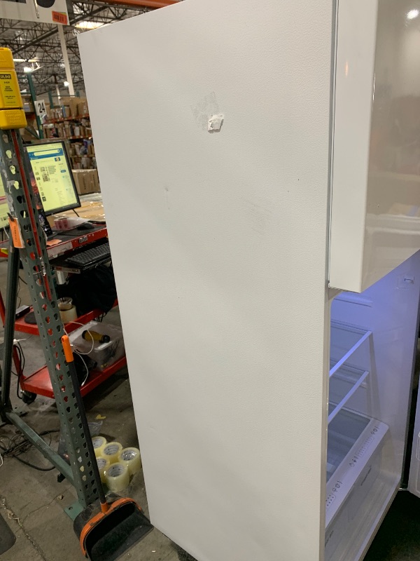 Photo 1 of Kenmore 30" 18.1 Cu. ft. Capacity Standard Refrigerator with Top Freezer, Adjustable Shelves, White CHECK `COMMENTS