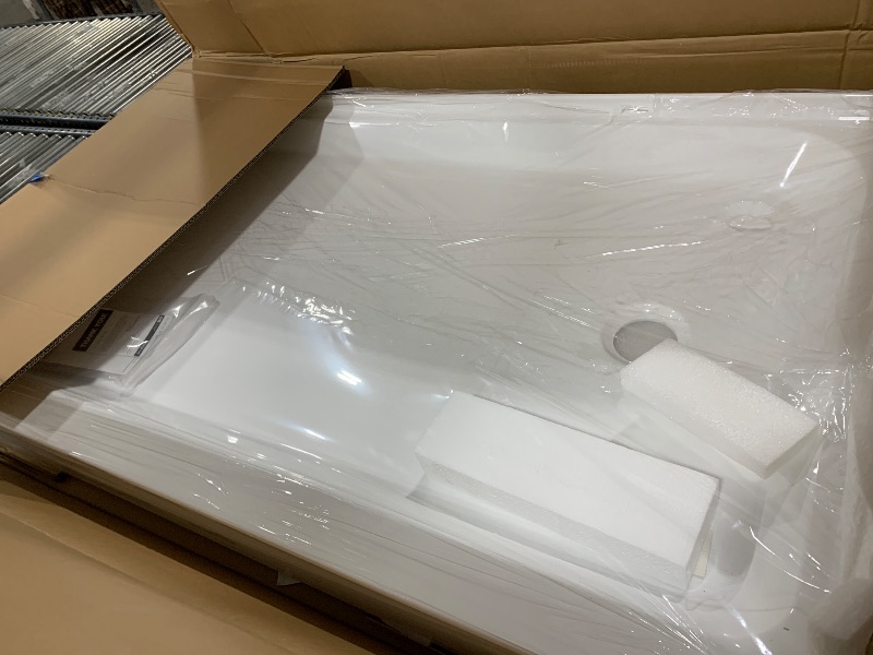 Photo 1 of Voltaire 60" x 36" Acrylic White Single-Threshold, Right-Hand Drain, Shower Base