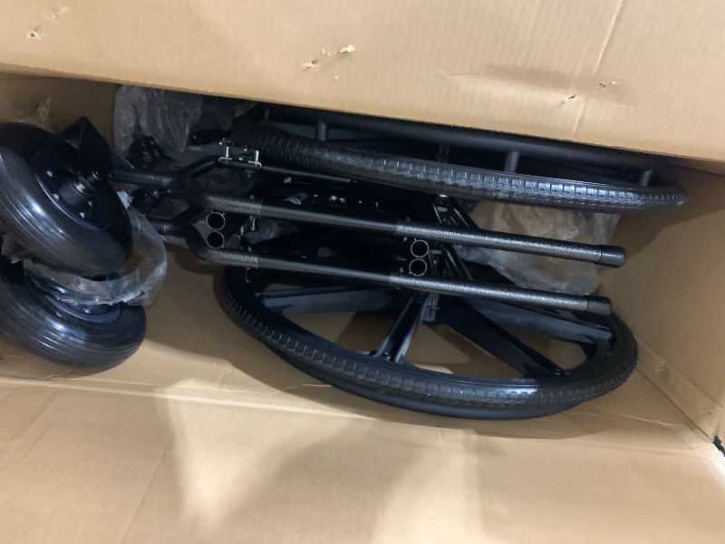 Photo 1 of 22" Bariatric Wheelchair, Removable Desk-Length Armrests and Swing-Away Foot Rests