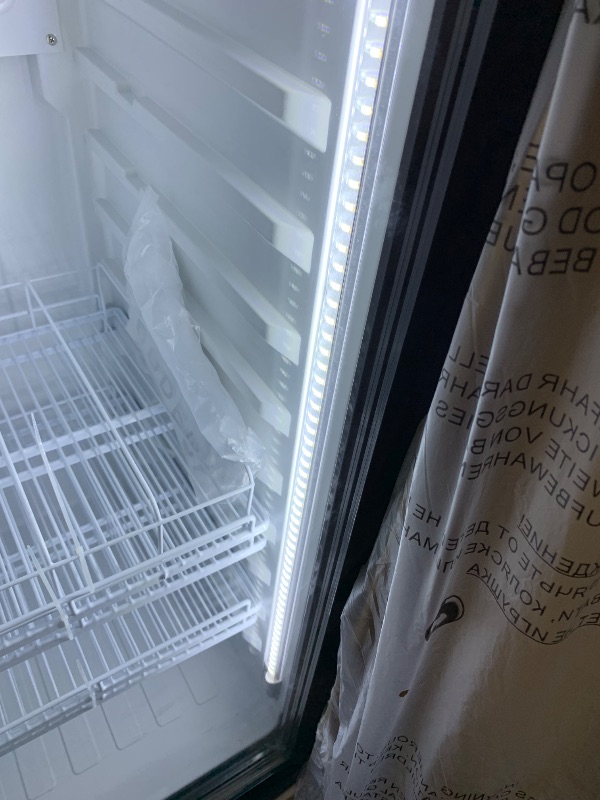 Photo 1 of BODEGACOOLER Commercial Refrigerators, Drink Fridge with Glass Door, Tall Beverage Cooler, Single Door Display Refrigerator, for Beer, Soda, 7.71 Cu.ft Capacity