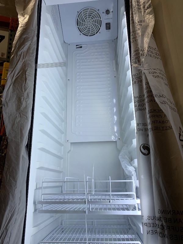 Photo 1 of BODEGACOOLER Commercial Refrigerators, Drink Fridge with Glass Door, Tall Beverage Cooler, Single Door Display Refrigerator, for Beer, Soda, 7.71 Cu.ft Capacity