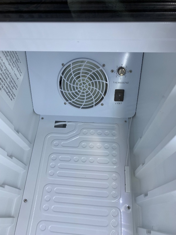 Photo 1 of BODEGACOOLER Commercial Refrigerators, Drink Fridge with Glass Door, Tall Beverage Cooler, Single Door Display Refrigerator, for Beer, Soda, 7.71 Cu.ft Capacity