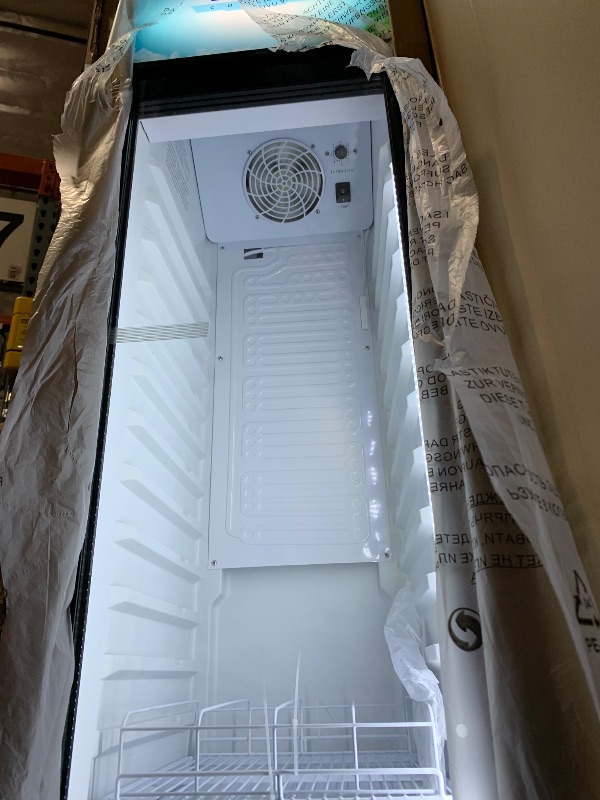 Photo 1 of BODEGACOOLER Commercial Refrigerators, Drink Fridge with Glass Door, Tall Beverage Cooler, Single Door Display Refrigerator, for Beer, Soda, 7.71 Cu.ft Capacity