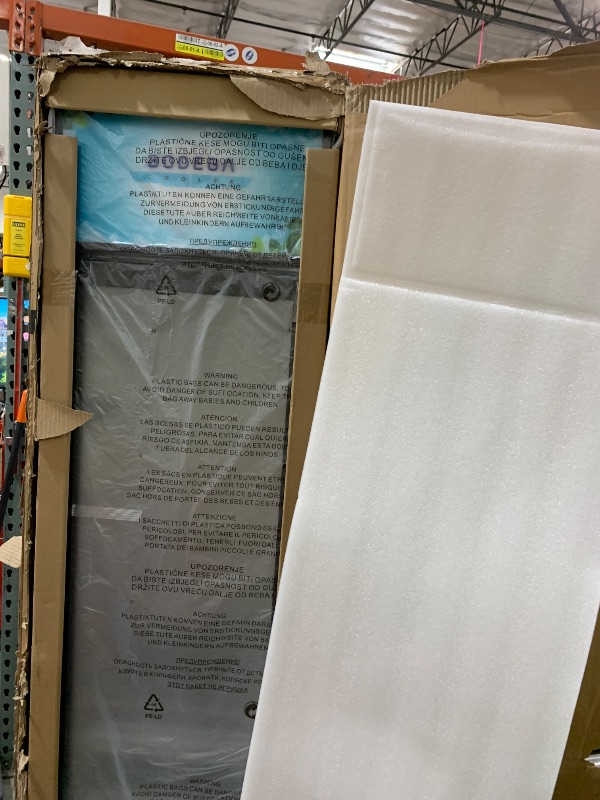 Photo 1 of BODEGACOOLER Commercial Refrigerators, Drink Fridge with Glass Door, Tall Beverage Cooler, Single Door Display Refrigerator, for Beer, Soda, 7.71 Cu.ft Capacity