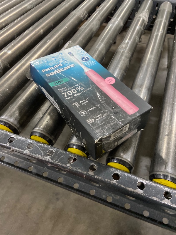 Photo 1 of Philips Sonicare 4100 Series Electric Toothbrush - Sonic Toothbrush with Advanced Sonic Technology, Pressure Sensor, Two Intensity Settings, Smartimer & Quadpacer, Deep Pink, Model HX3681/26