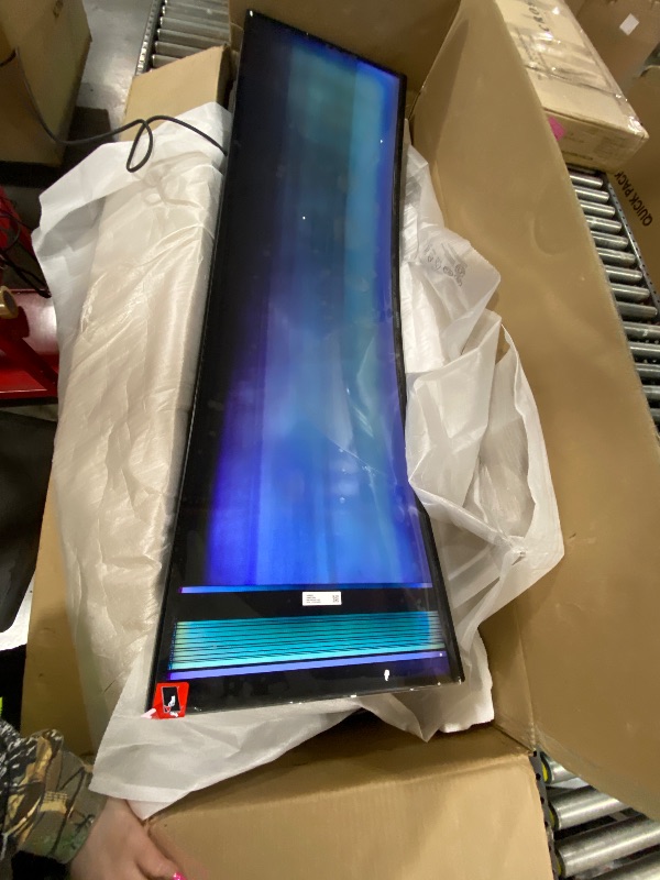 Photo 1 of Samsung 49" Odyssey G93SC Series Curved Gaming Monitor, QD-OLED, 240Hz, 0.03ms, DQHD, G-Sync Compatible, FreeSync Premium Pro, Adjustable Stand