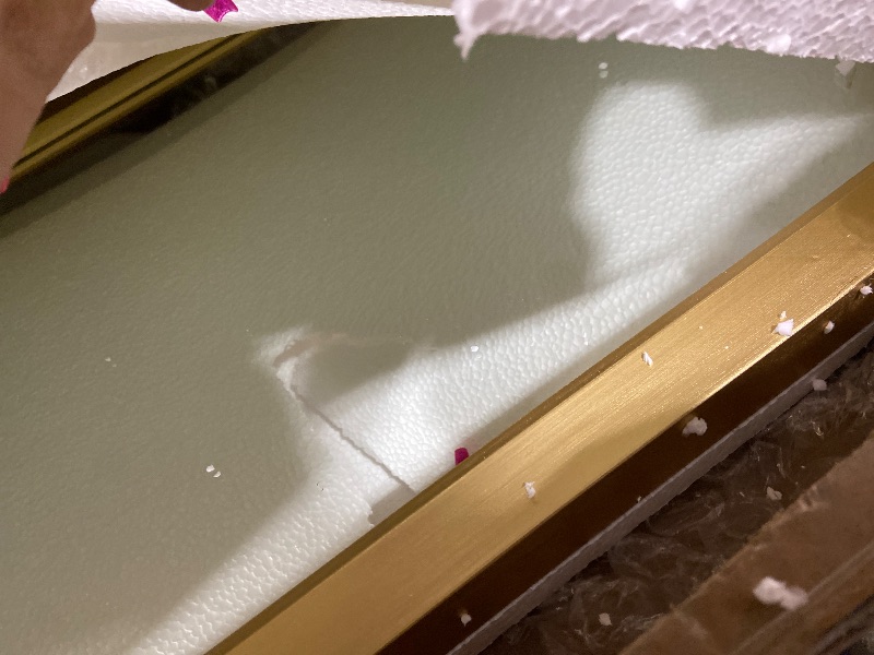 Photo 1 of MCS 18.9x66 Mercer Leaner Wall Mirror, Gold Full Length Wall Leaning Mirror, Vertical & Horizontal Wall Hanging Mirror for Bedroom, Bathroom, Entryway & Livingroom