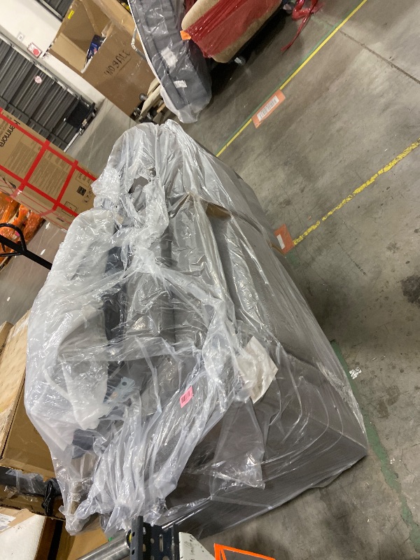 Photo 1 of Signature Design by Ashley Next-Gen DuraPella Power Reclining Sofa, USB, Extended Ottoman, Water Repellent Faux Leather, 80" W x 42" D x 42" H, Slate Gray