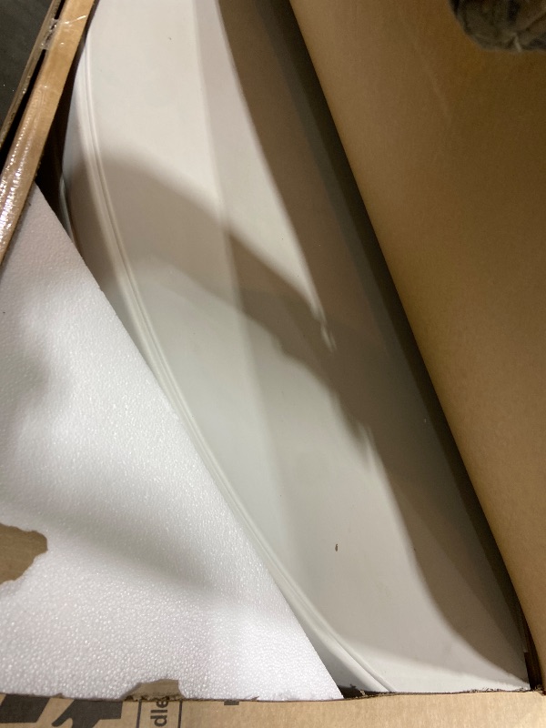 Photo 1 of Fivenl 5 FT Round Folding Tables White Foldable Table, Fold-in-Half with Carrying Handle Portable Plastic Table for Party, Dining, Wedding, Camping, Picnic, Indoor Outdoor Events