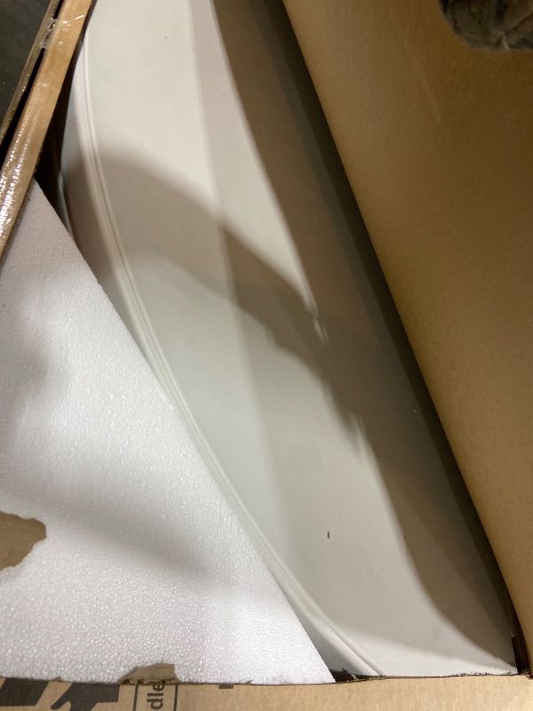 Photo 1 of Fivenl 5 FT Round Folding Tables White Foldable Table, Fold-in-Half with Carrying Handle Portable Plastic Table for Party, Dining, Wedding, Camping, Picnic, Indoor Outdoor Events