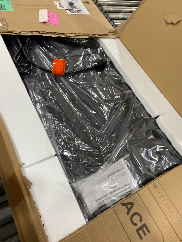 Photo 1 of Electric Fireplace 50 Inch Wall Mount Insert Fireplaces Realsmart 1500W,Fit for 2 X 6 stub,Ultra-Thin Heater Ultra-Thin with 3 Heating Modes Timer 12 Adjustable Flame Colors Touch Remote Control