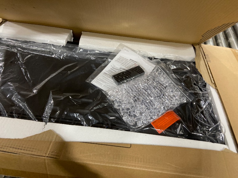 Photo 1 of Electric Fireplace 50 Inch Wall Mount Insert Fireplaces Realsmart 1500W,Fit for 2 X 6 stub,Ultra-Thin Heater Ultra-Thin with 3 Heating Modes Timer 12 Adjustable Flame Colors Touch Remote Control