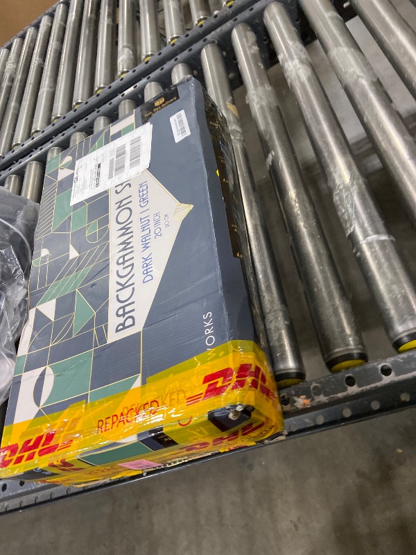 Photo 1 of Pointworks 20 Inch Large Backgammon Sets for Adults, Green Backgammon Board, Solid Wood. Removable Accessory Tray, Premium 1.5 Inch Checkers & Dice Set, Backgammon Game Set Backgammon Table