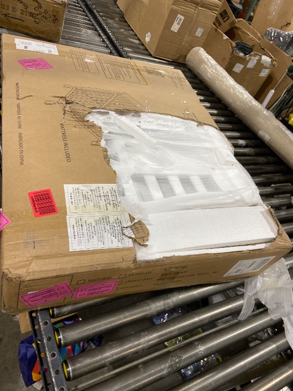 Photo 1 of Dream On Me Jayden 4?in?1 Mini Convertible Baby Crib & Changer with Storage in White, Pinewood, GreenGuard Gold & BSA, 1” Mattress Pad, 3 Mattress Heights, Converts to Mini Day & Twin-Size Bed