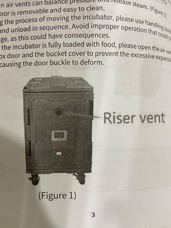 Photo 1 of VEVOR Insulated Food Pan Carrier, 95 Qt Hot Box for Catering, LLDPE Food Box Carrier w/One-Piece Buckle, Front Loading Food Warmer w/Handles, End Loader w/Wheels for Restaurant, Canteen, etc. Black