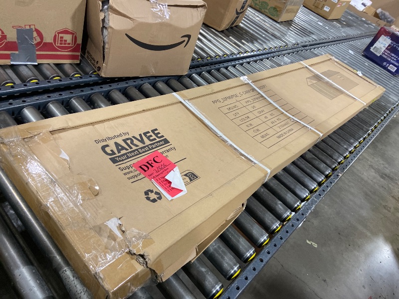 Photo 1 of Garvee All-Weather Metal Carport 12x20 FT - Reinforced Frame & Steel Roof - Permanent Outdoor Garage Outdoor Storage for Pickup Trucks, Bass Boats, Tractors - Durable Storage Shelter, Carport, Car Outdoor Storage