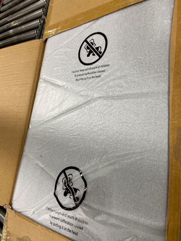 Photo 1 of IOILORI Queen Size Bed Frame Platform with Velvet Upholstered Headboard, Sturdy Wooden Slats, No Spring Box, No Noise, Easy to Assemble, Bedframe with Strong Wooden Slats, Light Gray